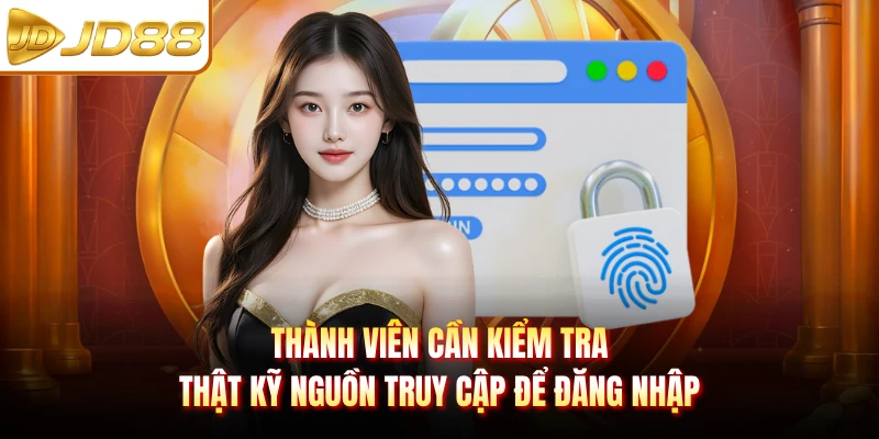 Thành viên cần kiểm tra thật kỹ nguồn truy cập để đăng nhập